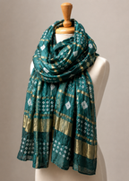 Bottle Green Ghatchola Dupatta