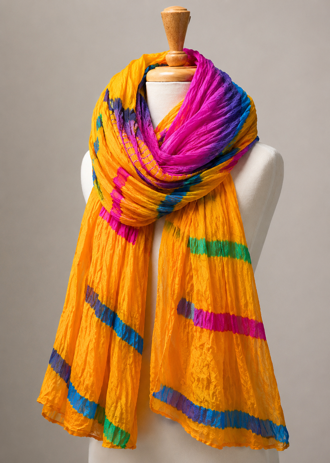 Multi Color Marble Multi Dupatta