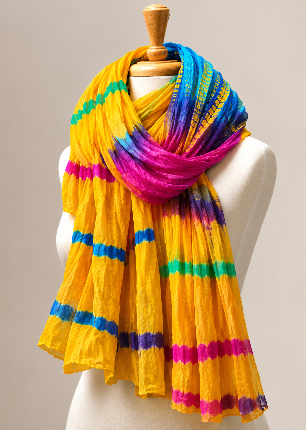Multi Color Marble Multi Dupatta