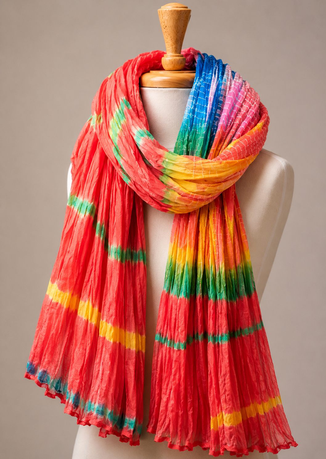 Multi Color Marble Multi Dupatta