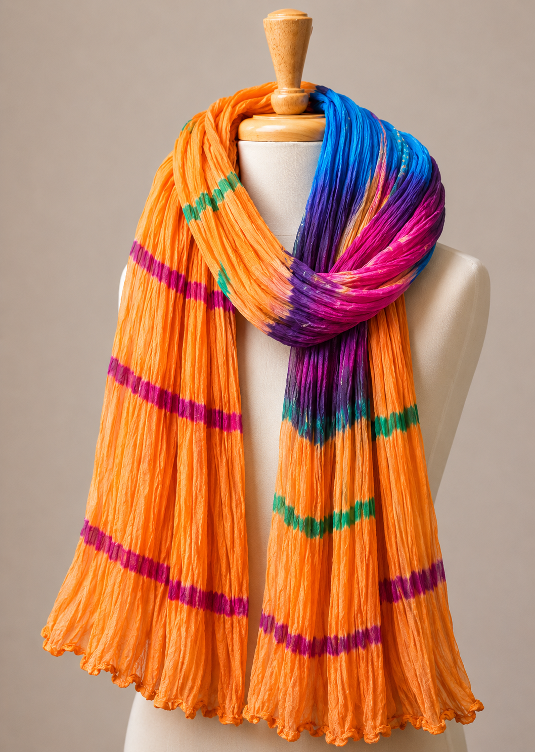 Multi Color Marble Multi Dupatta