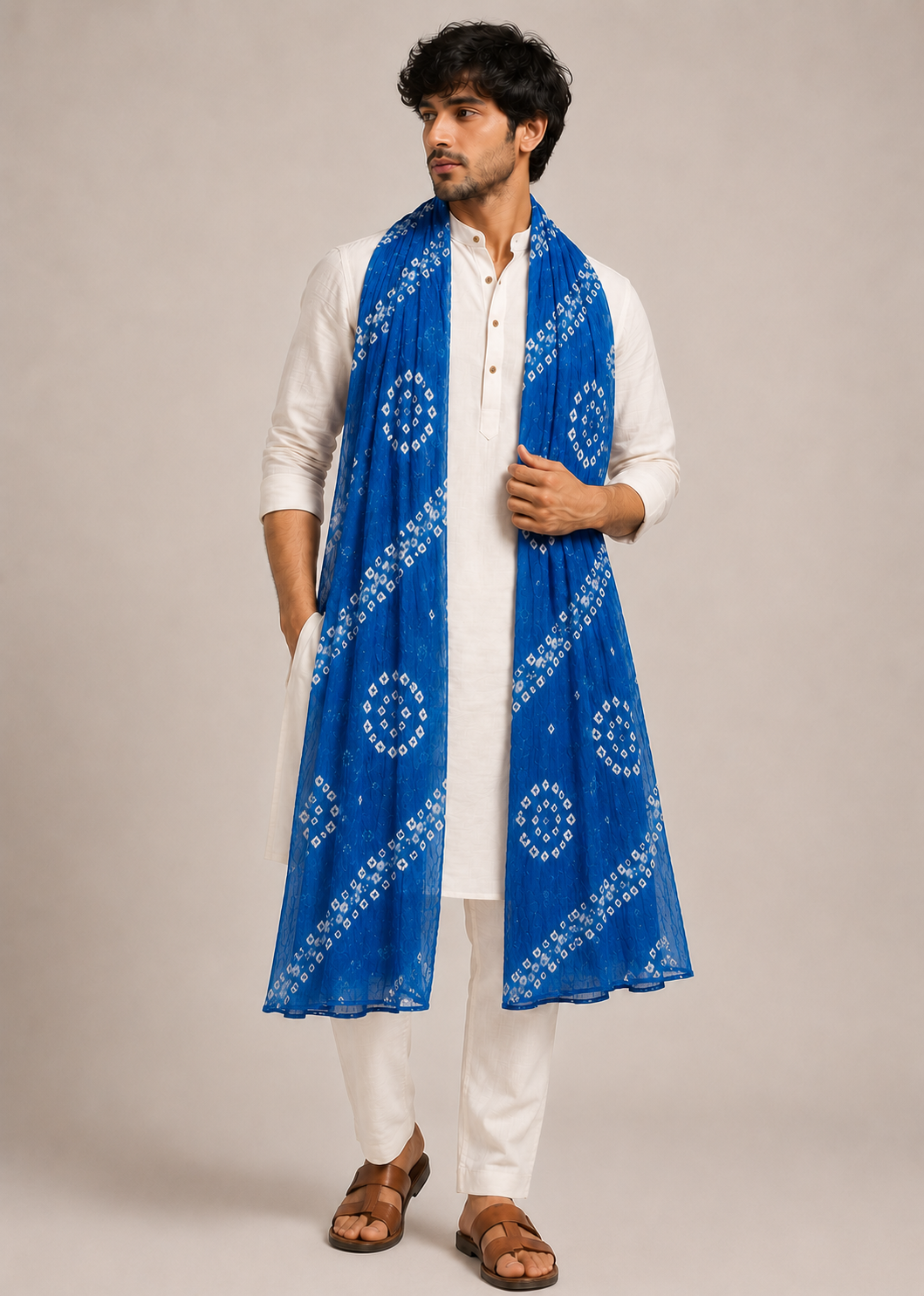 Ferozi Bandhani Dupatta