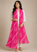 Hot Pink Bandhani Dupatta