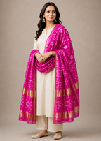 Hot Pink Ghatchola Dupatta