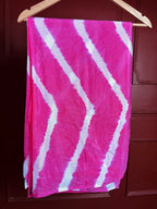 Hot Pink Shibori Leheriya