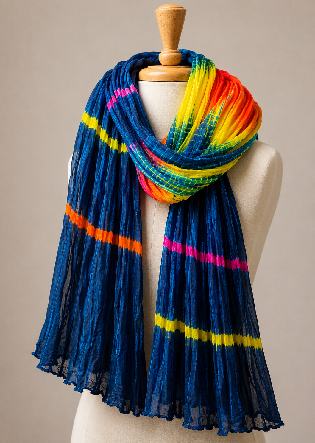 Multi Color Marble Multi Dupatta
