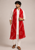 Maroon Bandhani Dupatta