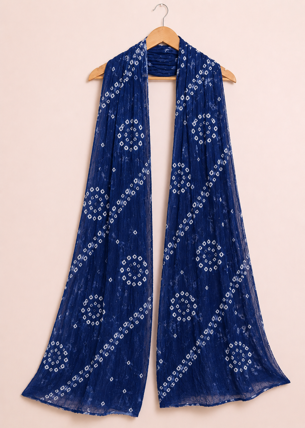 Navy Blue Bandhani Dupatta