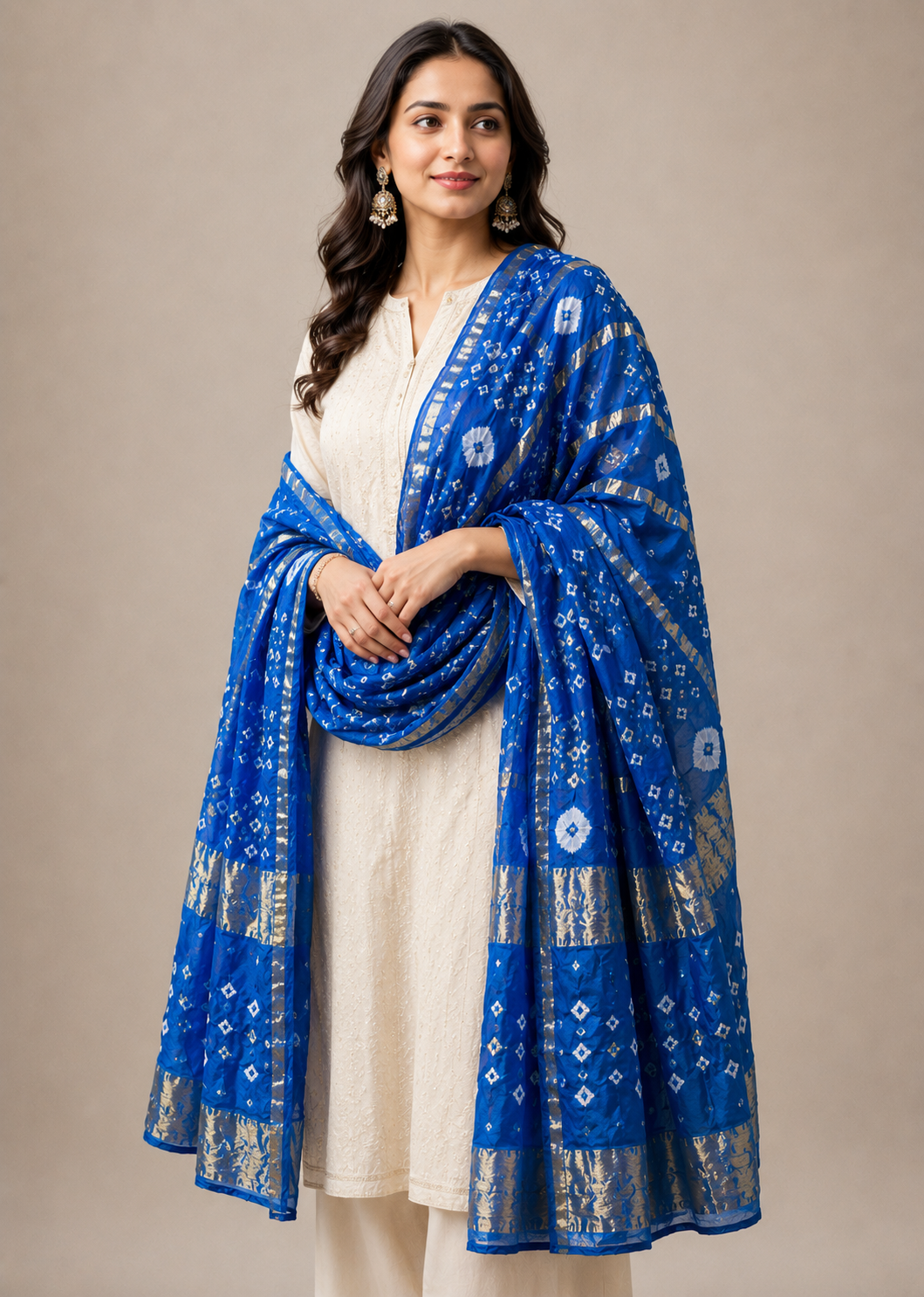 Navy Blue Ghatchola Dupatta