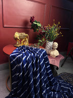 Navy Blue Rajasthani Zari Leheriya