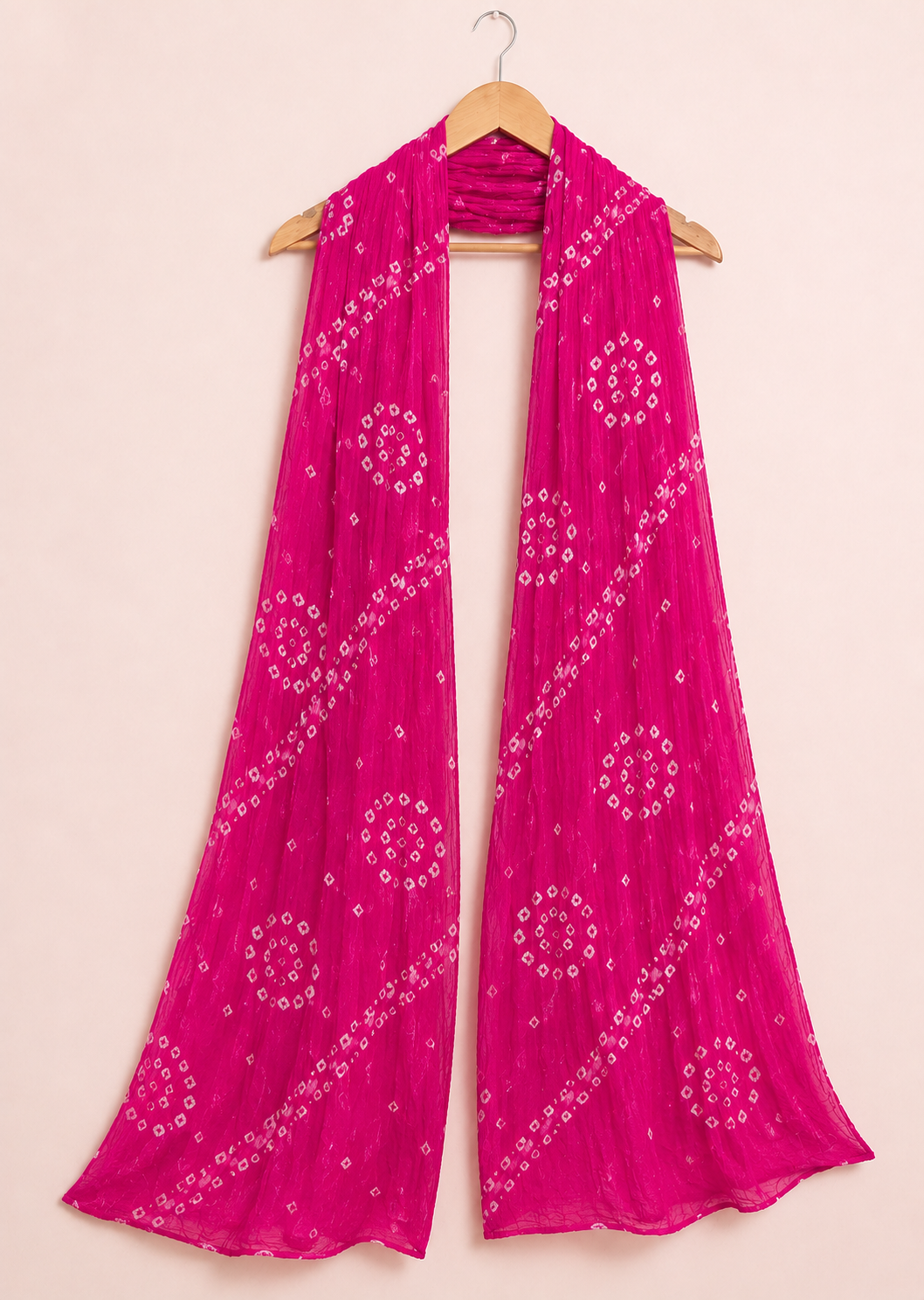 Onion Pink Bandhani Dupatta