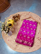 Rani Flower Zari Saree