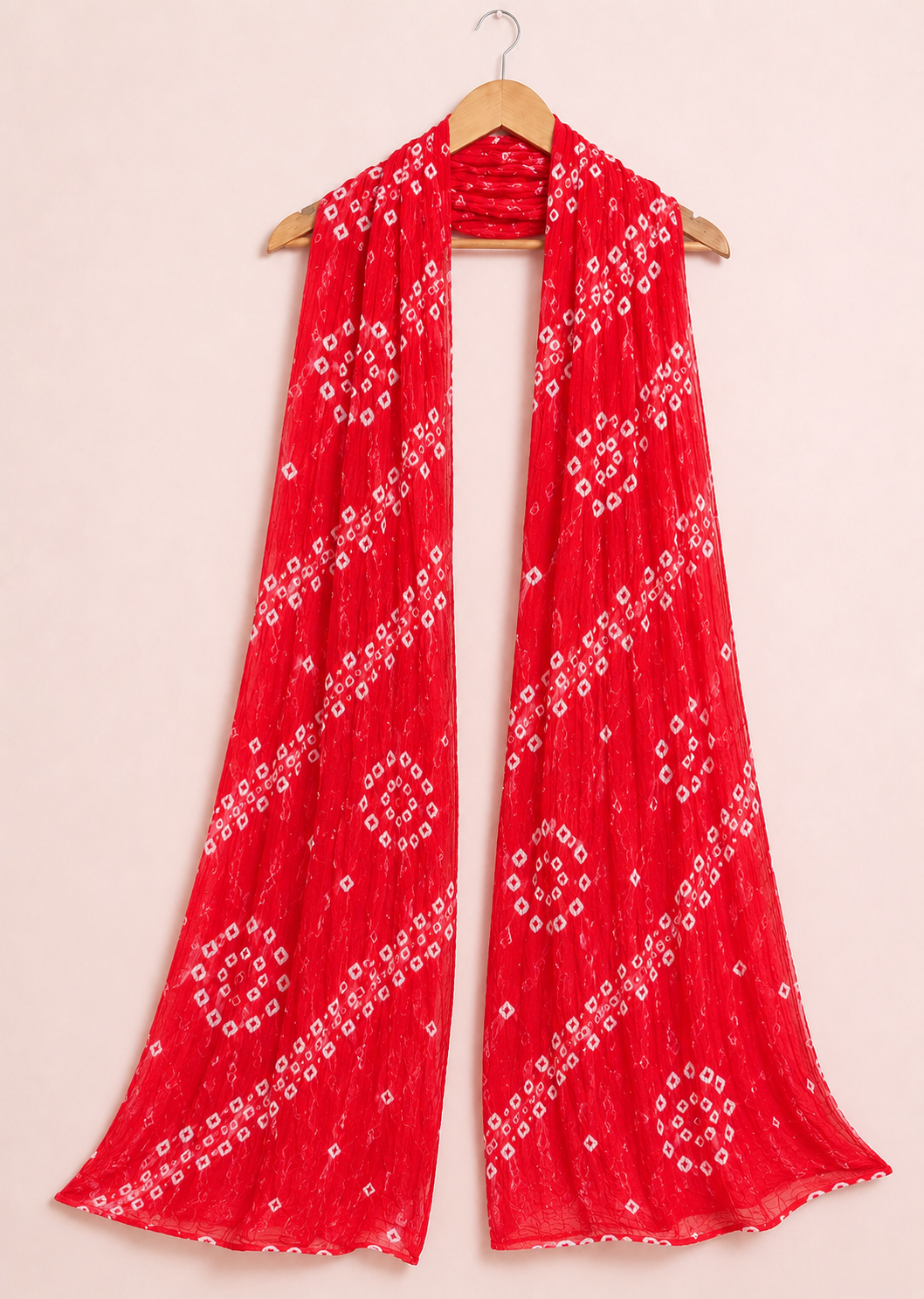 Red Bandhani Dupatta