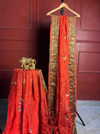 Rust Orange Royal Wedding Saree