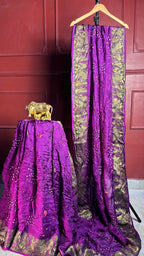 Wine Royal Wedding Saree