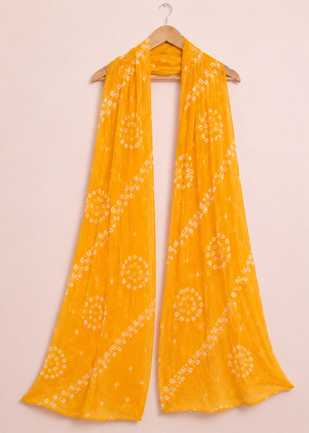 Yellow Bandhani Dupatta