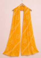 Yellow Bandhani Dupatta