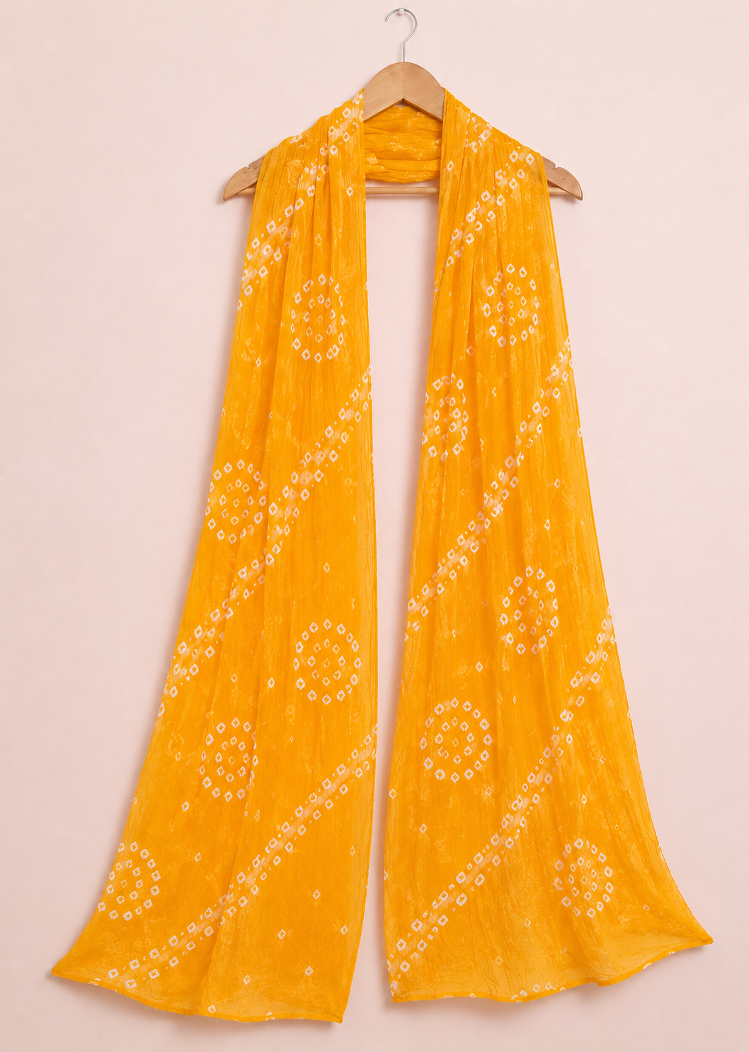 Yellow Bandhani Dupatta