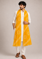 Yellow Bandhani Dupatta