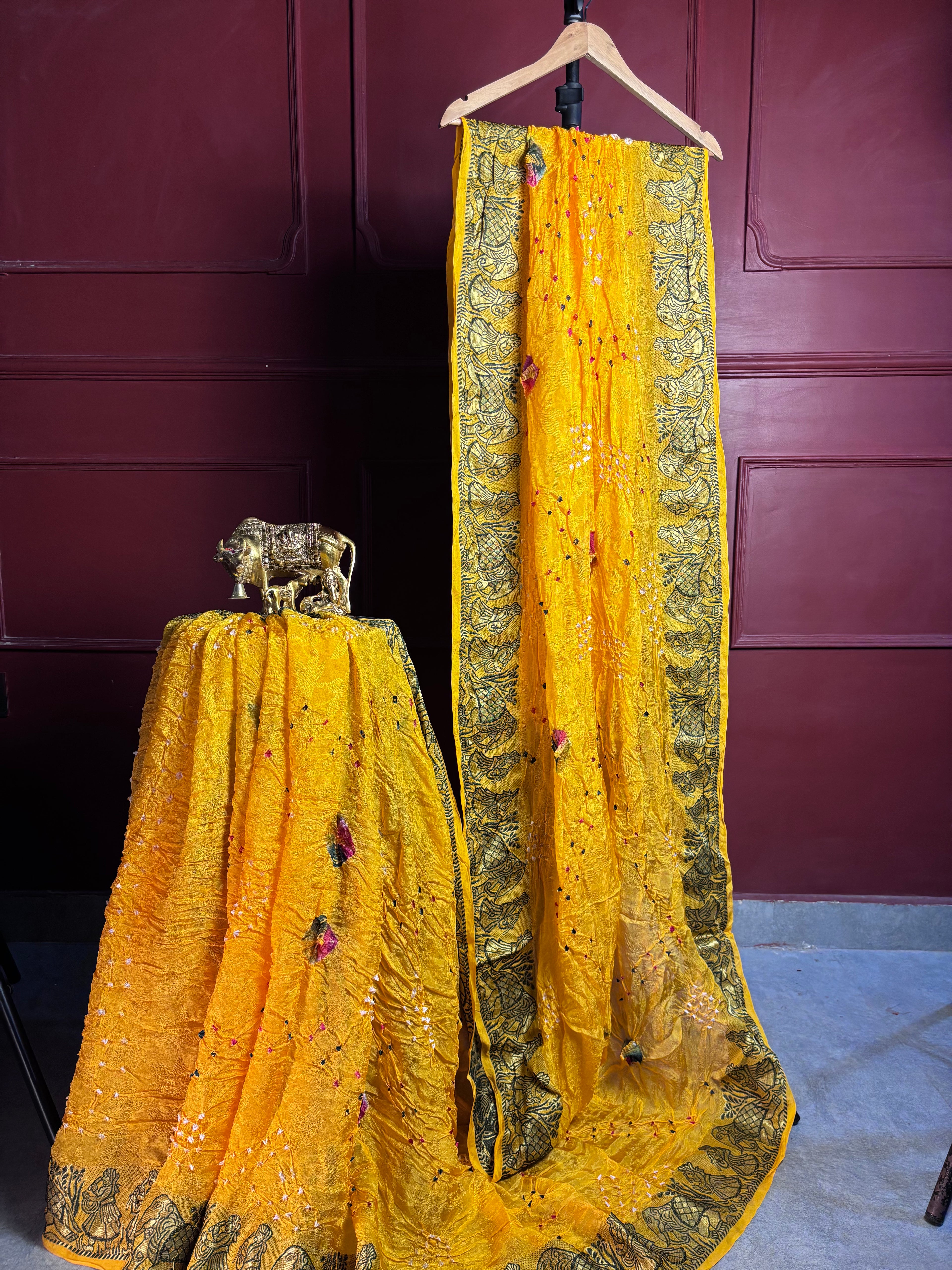 Yellow Royal Wedding Saree