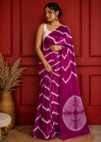 Wine Shibori Leheriya